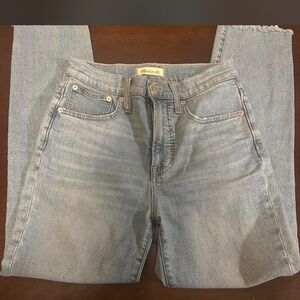Madewell “The Perfect Vintage Jean” Light Blue Denim Jeans. Size 25.